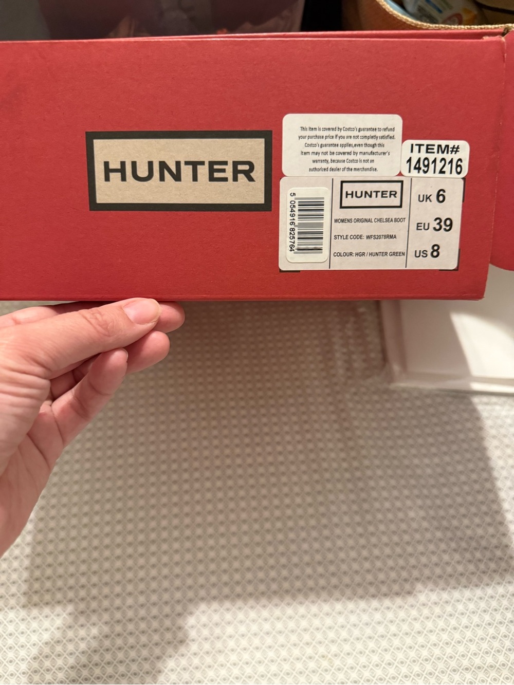 Hunter Red Logo Shoe Box - Picture 3 of 5